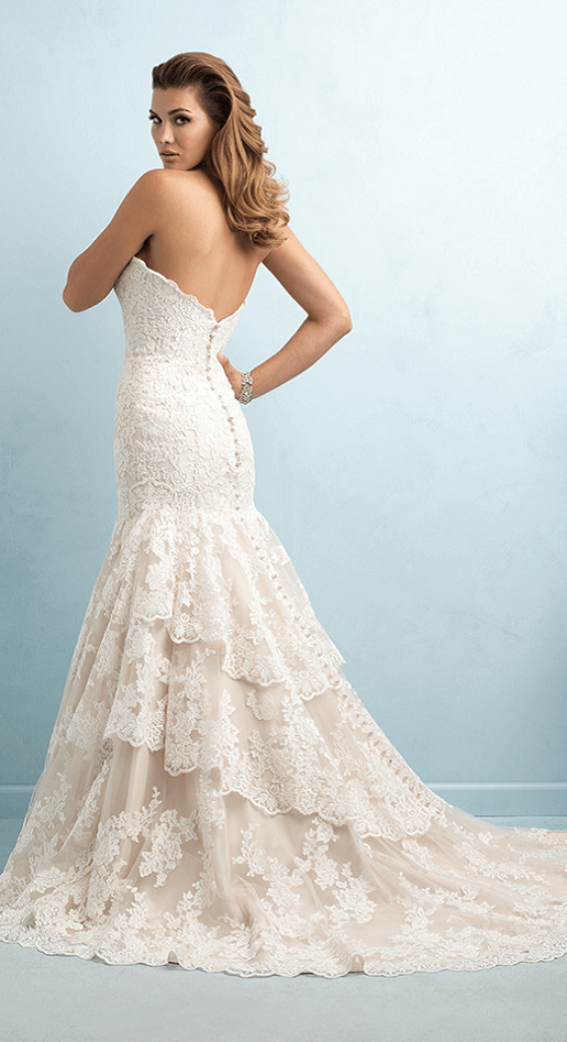 All lace mermaid 2011 wedding dress by Allure Bridals