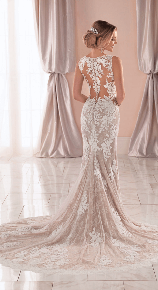 Astrid lace beaded gown