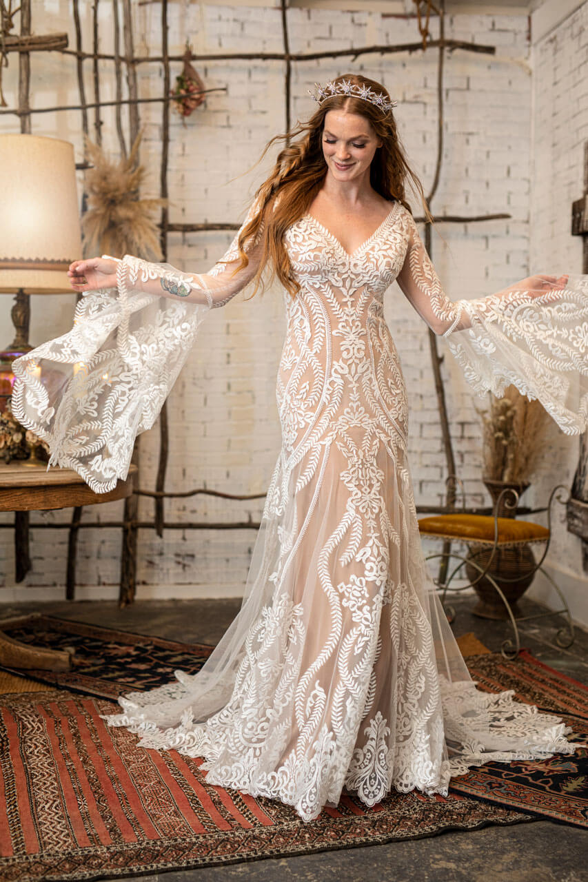 All Who Wander Boho Gowns The White Dress MI Bridal Shop