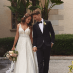 Stella York Lace Mikado Ballgown