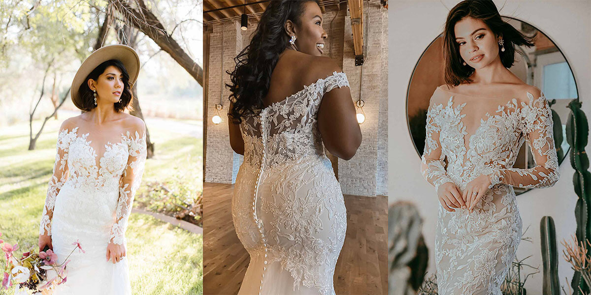 Sleek Fit-and-Flare Plus Size Wedding Dress in Pearl Mikado - Essense of  Australia Wedding Dresses