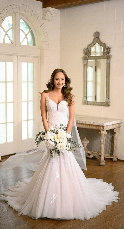 ivory silver wedding dress