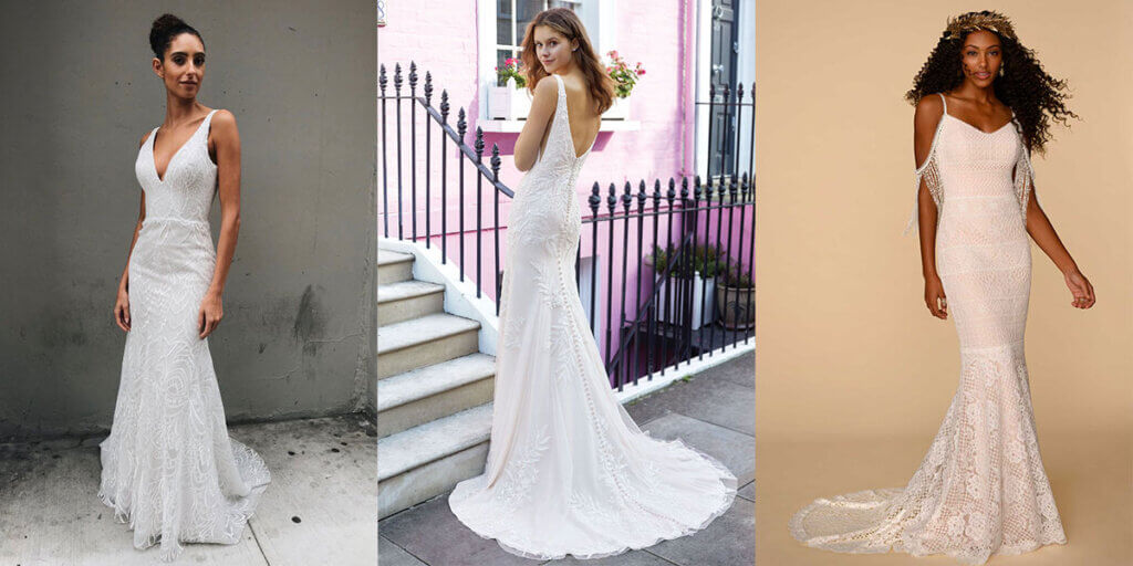 Wedding dress styles through best sale the decades