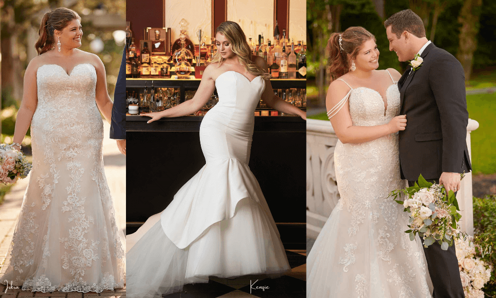 3 beautiful mermaid style bridal dresses