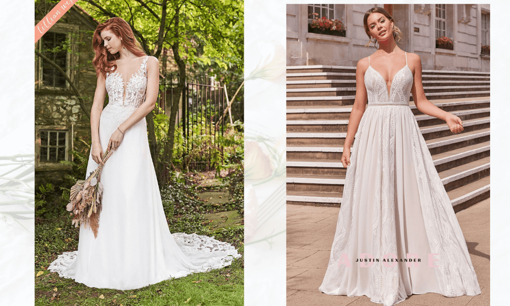 2 designer wedding dresses