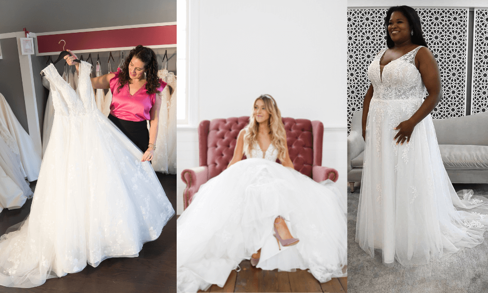 shopping for wedding dresses