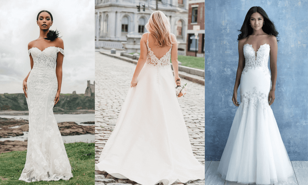 3 wedding dresses