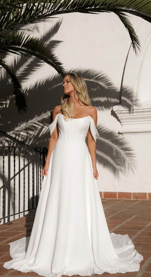 simple, elegant wedding dress, Franchesca