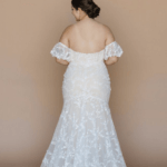 back of beautiful lace wedding dress, Opal Ann