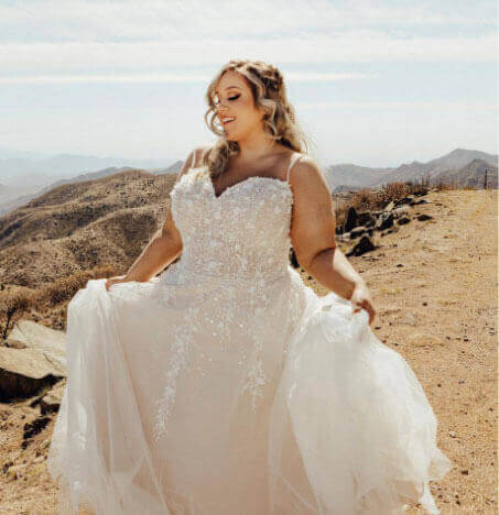 Plus-size label ventures into wedding dresses for curvy women