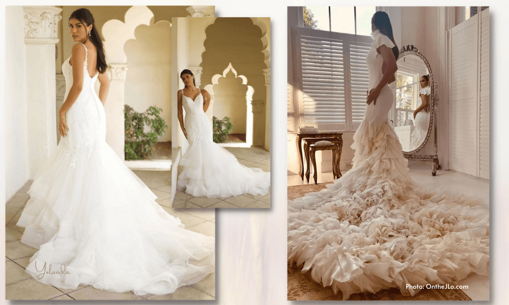 celebrity mermaid wedding dresses