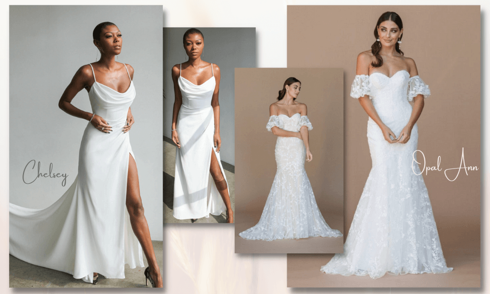 Opal Ann and Chelsey wedding dresses