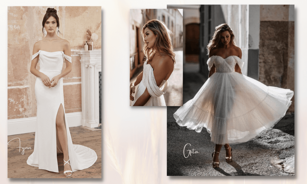 Fynn and Gita wedding dresses