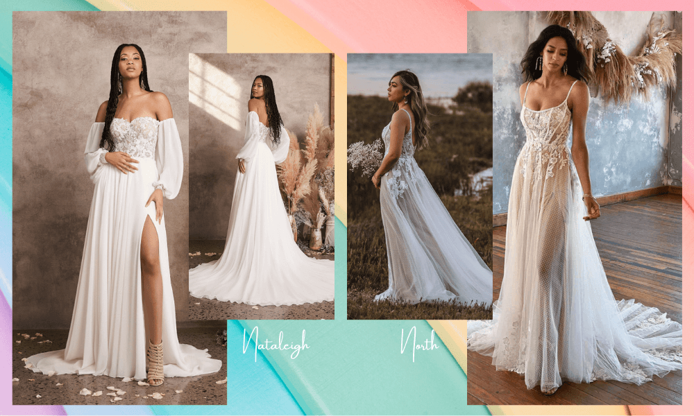 Nataleigh and North wedding dresses