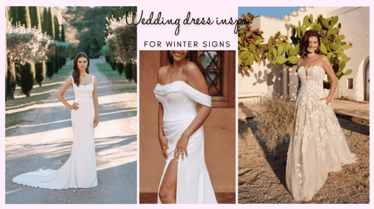 Star Studded Style: Winter Zodiac Wedding Dress Guide - Winter Zodiac header - The White Dress